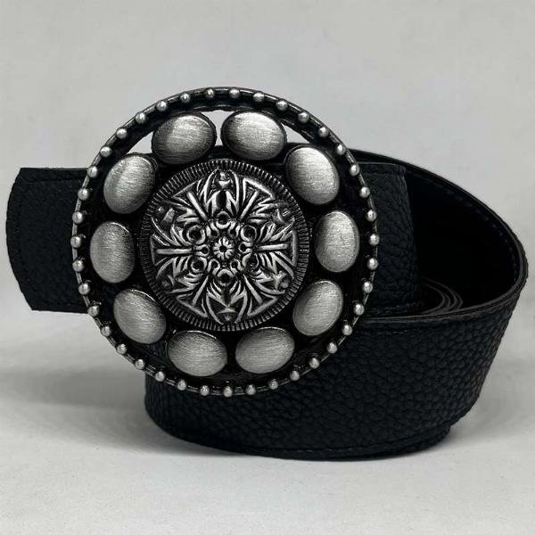 Chapón flor plata (40mm)